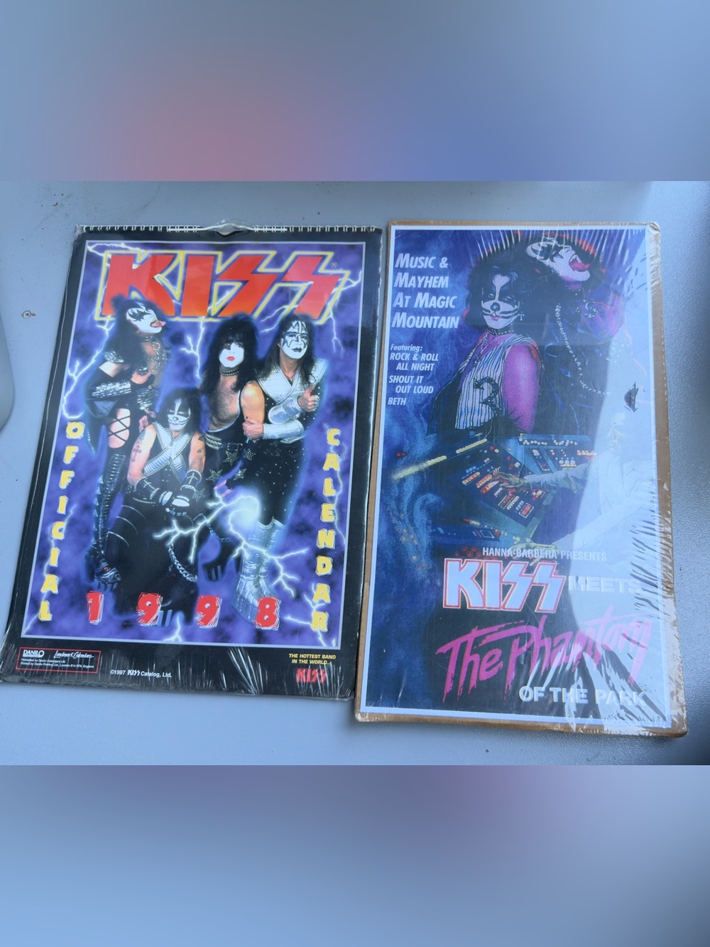 KISS Vintage Sealed Collectibles 1997 Calendar + Phantom of the Park